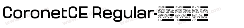 CoronetCE Regular字体转换